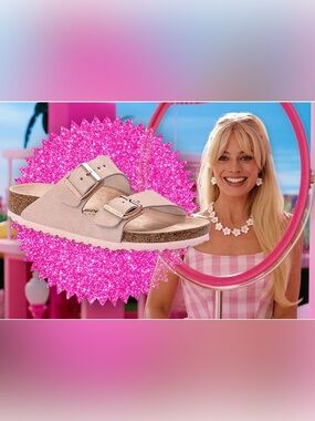 Birkenstock Arizona Big Buckle Sandals Light Blush Pink EU 40 US 9 Leather